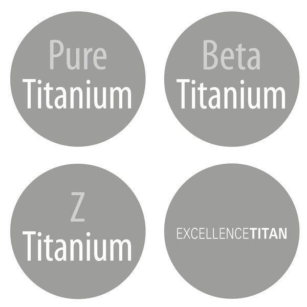 Different kinds of titanium
