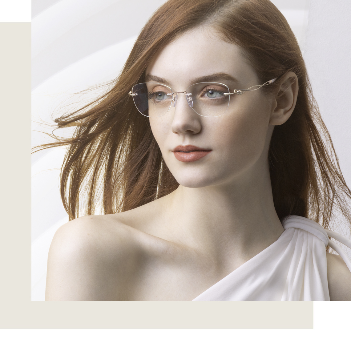 elegant titanium glasses for women