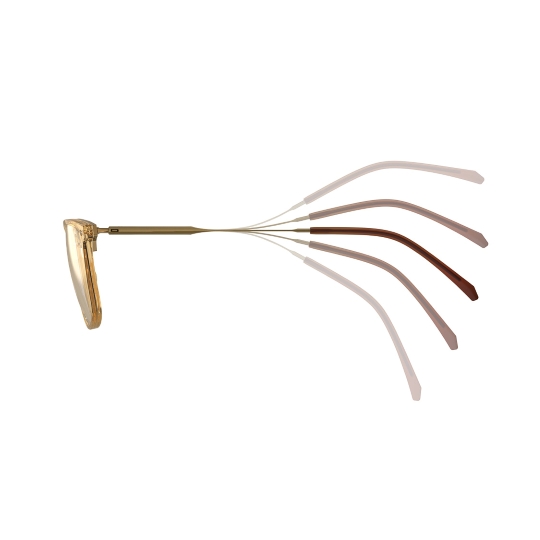 Branche de lunettes avec système d’absorption des chocs vertical et horizontal pour un confort optimisé