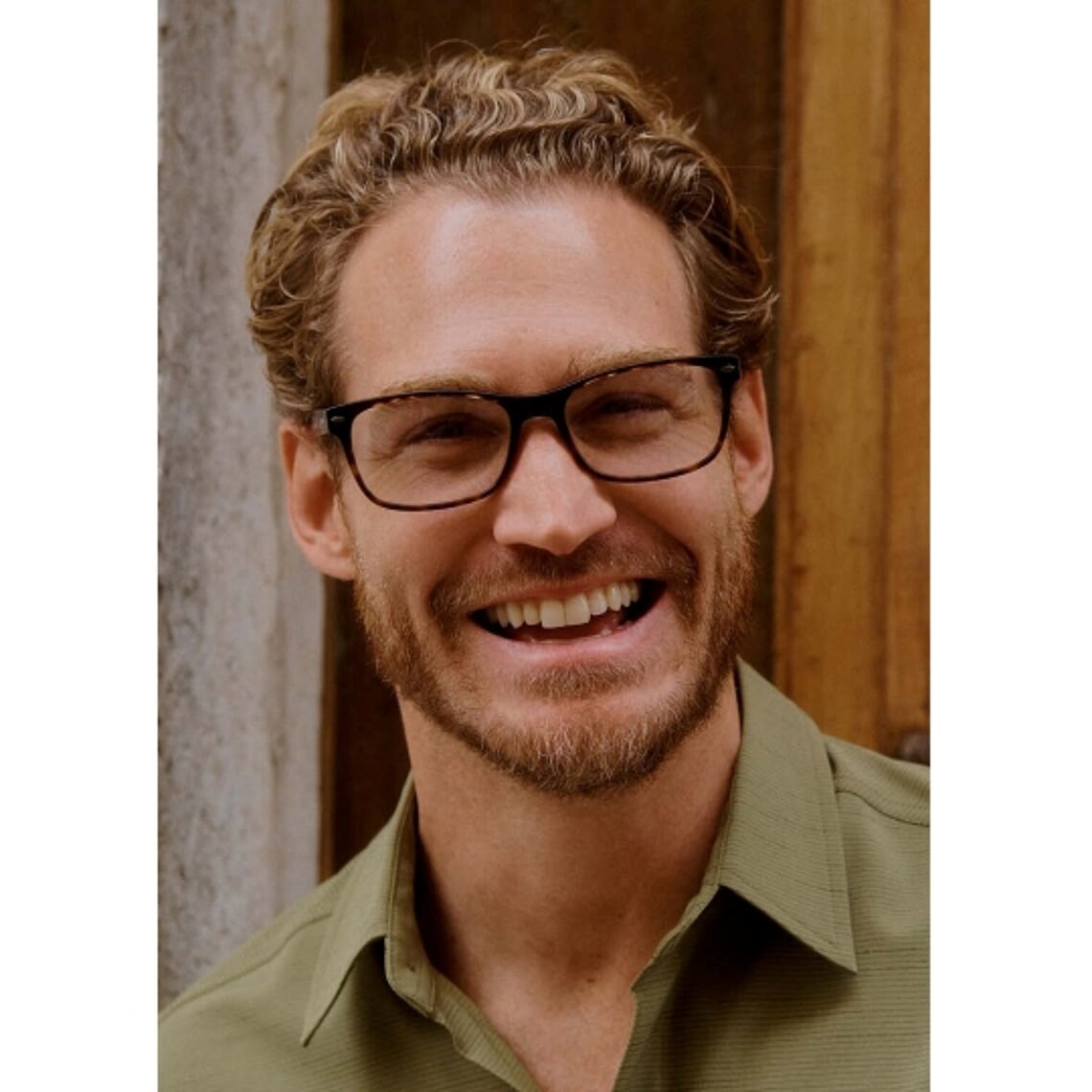 Man wearing Eddie Bauer eyewear portrait