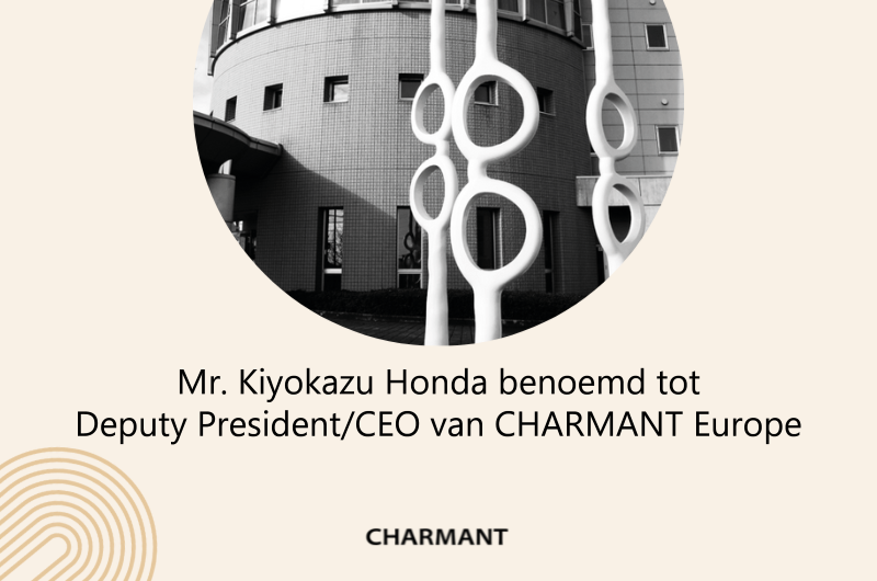 Mr. Honda benoemd tot Deputy President/CEO van CHARMANT Europe